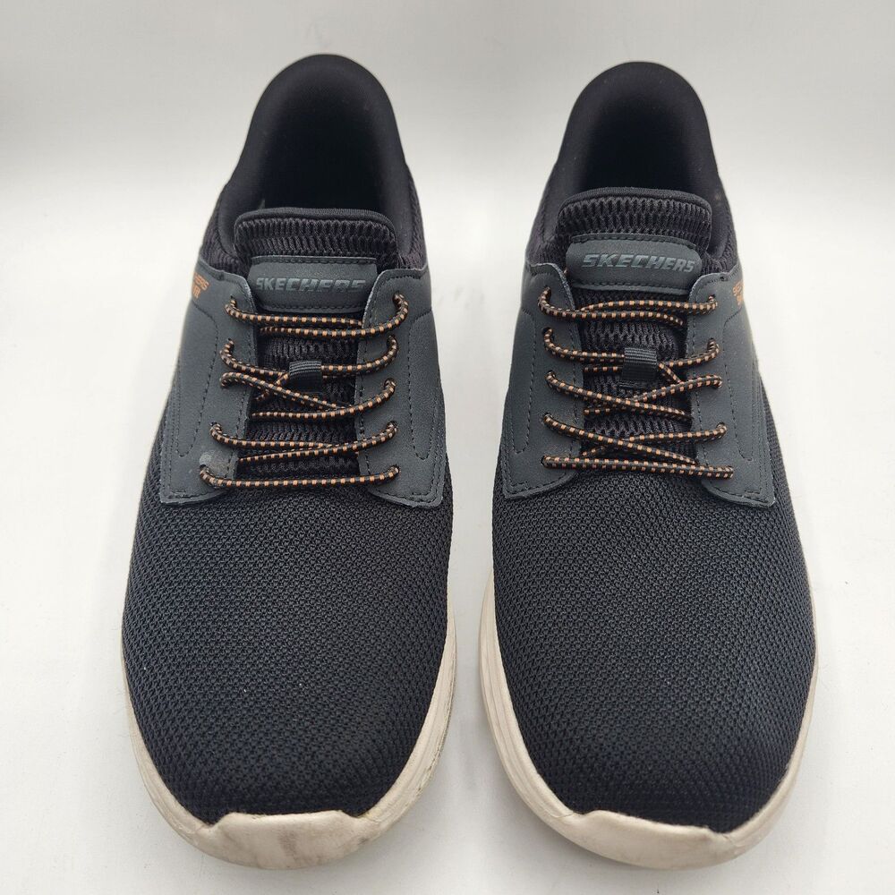 Men's Skechers Hands Free Swift Fit Sneakers Shoes Black Memory Foam US 9.5 - Picture 2 of 16